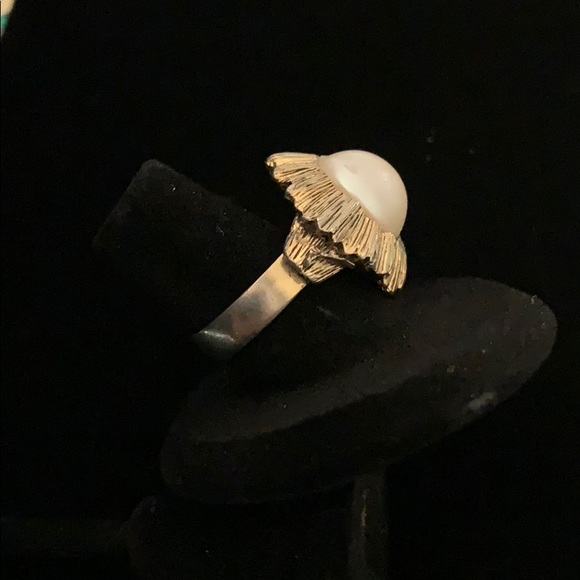 Vintage Uncas adjustable pearl ring - Picture 4 of 9